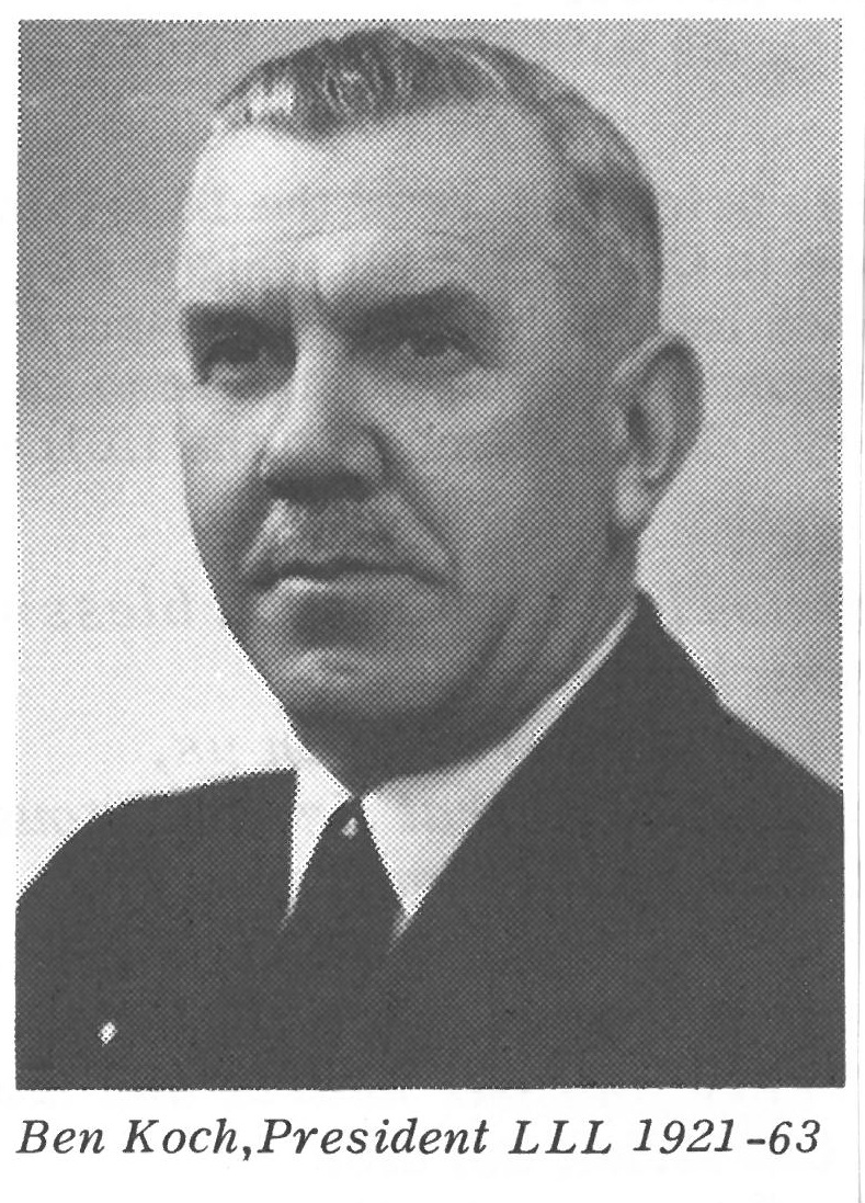 LLL founding president Ben Koch