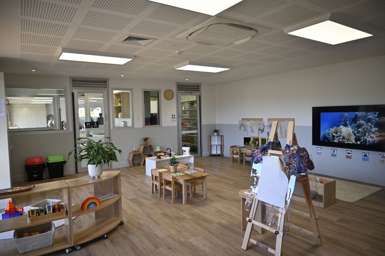 Inside Unity College's new Early Learning Centre.