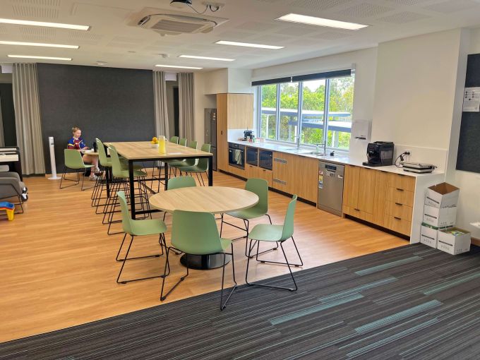The new Junior School building at LORDS features amenities for staff.