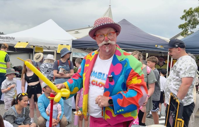 Clowns and balloon animals.