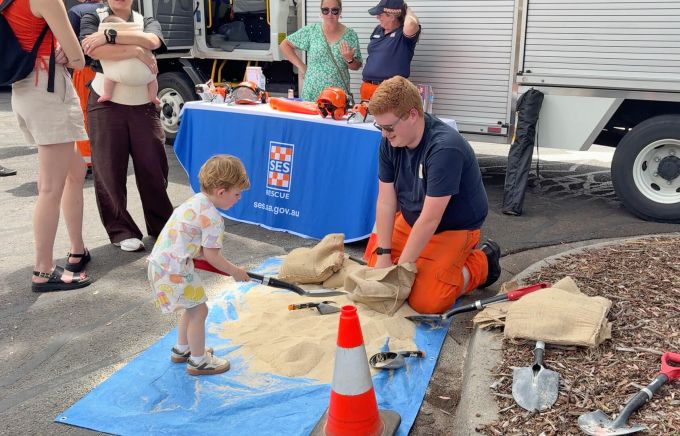 SES volunteers put on a popular display.