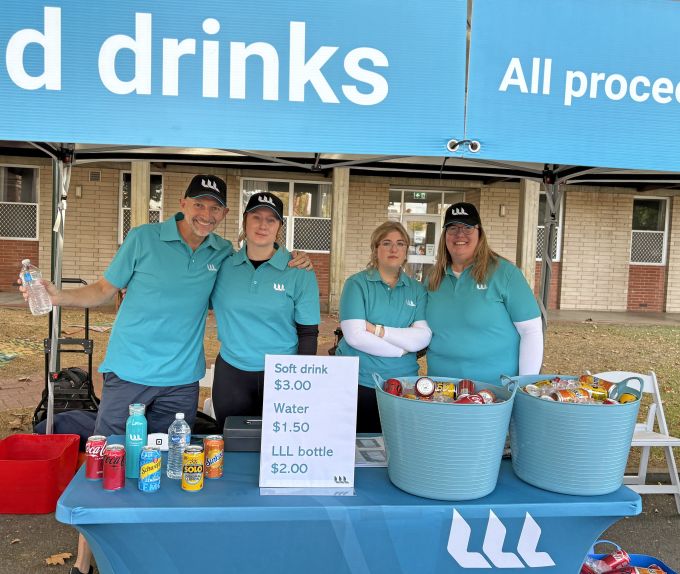 LLL's drink stand at the Adelaide Walk My Way