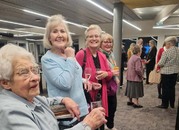 Harbor Village residents enjoyed coming together to appreciate entries into the art competition.