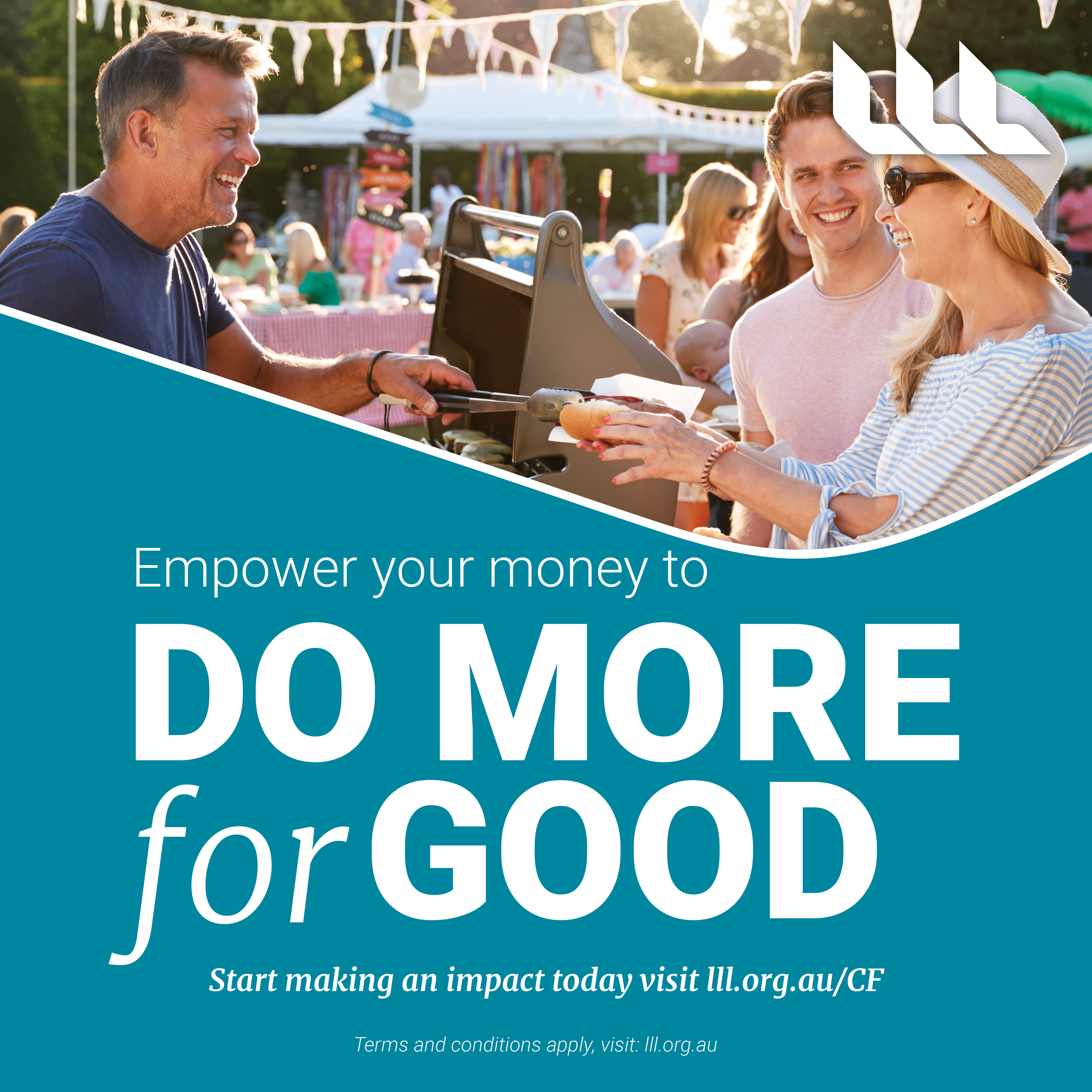 Do more - BBQ in the park - social media tile 1080px x 1080px
