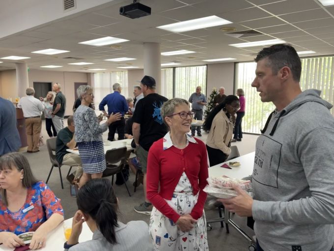 Attendees enjoyed a light lunch at Bethlehem House
